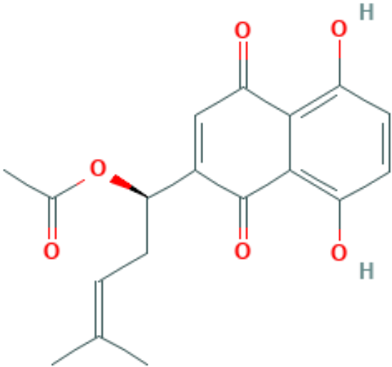 图片 乙酰紫草素，Acetylshikonin；≥99%(HPLC)