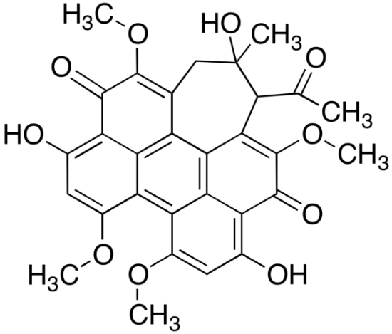 图片 竹红菌甲素，Hypocrellin A