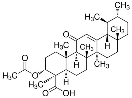 图片 3-乙酰基-11-酮-β-乳香酸，3-Acetyl-11-keto-β-boswellic acid [AKBA]；from Boswellia serrata, ≥95.0% (HPLC)