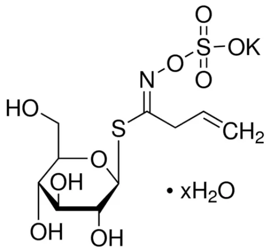 图片 黑芥子硫苷酸钾水合物，(−)-Sinigrin hydrate；≥99.0% (TLC)