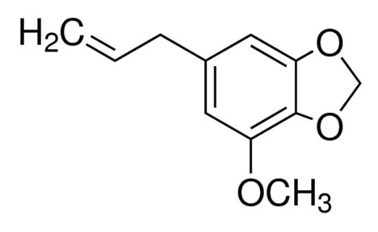 图片 肉豆蔻醚来源于欧芹叶油，Myristicin from parsley leaf oil；≥85% (HPLC), oil
