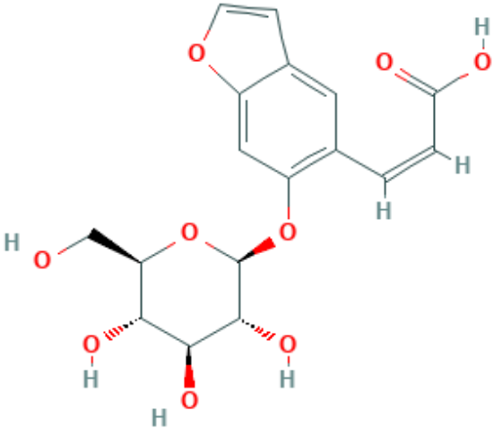 图片 补骨脂苷，Psoralenoside；≥98%(HPLC)