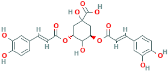 图片 (-)-3,5-二咖啡酰奎宁酸，(E,E)-3,5-Di-O-caffeoylquinic acid；≥98%(HPLC)