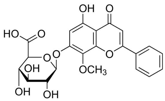 图片 汉黄芩苷，Wogonoside；phyproof® Reference Substance, ≥90.0% (HPLC)