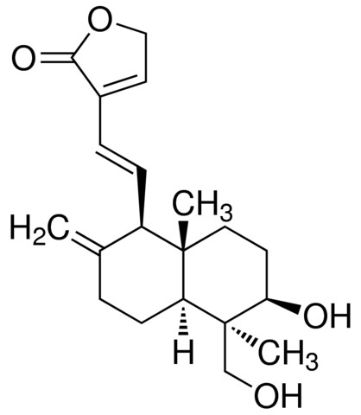 图片 14-脱氧-11,12-双脱氢穿心莲内酯，14-Deoxy-11,12-didehydroandrographolide；phyproof® Reference Substance, ≥95.0% (HPLC)