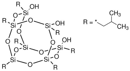 图片 1,3,5,7,9,11,14-七异丁基三环[7.3.3.15,11]七硅氧烷-内-3,7,14-三醇，1,3,5,7,9,11,14-Heptaisobutyltricyclo [7.3.3.15,11] heptasiloxane-endo-3,7,14-triol；97%