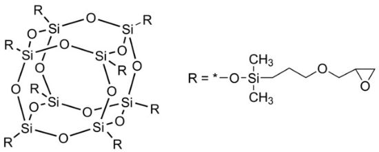 图片 八[(3-氧化缩水甘油丙基)二甲基硅氧基]取代的PSS，PSS-Octa[(3-glycidyloxypropyl)dimethylsiloxy] substituted