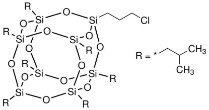 图片 PSS-氯丙基-七异丁基取代，PSS-Chloropropyl-Heptaisobutyl substituted；97%