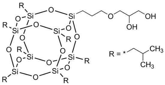 图片 PSS-(2,3-丙二醇)丙氧基-七异丁基取代，PSS-(2,3-Propanediol)propoxy-Heptaisobutyl substituted