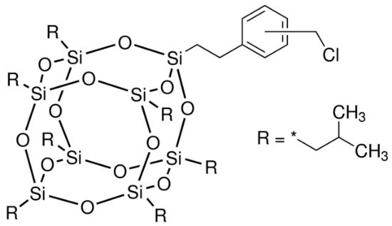 图片 PSS-[2-[(氯甲基)苯基]乙基]-七异丁基取代，PSS-[2-[(Chloromethyl)phenyl]ethyl]-Heptaisobutyl substituted；97%