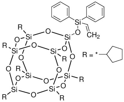 图片 PSS-联苯基乙烯基硅氧基-七环戊基取代，PSS-Diphenylvinylsilyloxy-heptacyclopentyl substituted