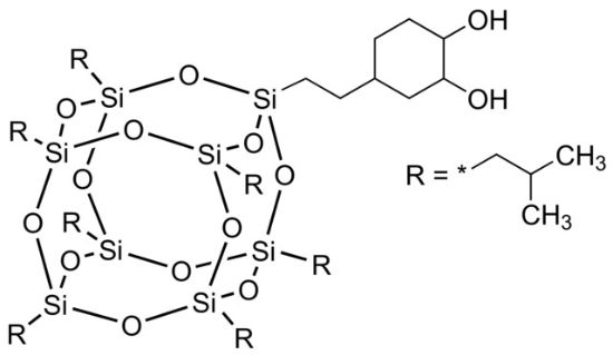 图片 PSS-(2-(反式-3,4-环己二醇)乙基)-七异丁基取代，PSS-(2-(trans-3,4-Cyclohexanediol)ethyl)-Heptaisobutyl substituted