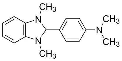 图片 4-(2,3-二氢-1,3-二甲基-1H-苯并咪唑-2-基)-N, N-二甲基苯胺，4-(2,3-Dihydro-1,3-dimethyl-1H-benzimidazol-2-yl)-N,N-dimethylbenzenamine [N-DMBI]；98% (HPLC)