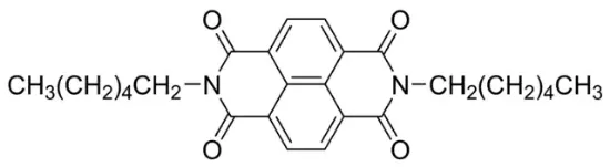 图片 2,7-二己基苯并[lmn][3,8]菲咯啉-1,3,6,8(2H,7H)-四酮，2,7-Dihexylbenzo[lmn][3,8]phenanthroline-1,3,6,8(2H,7H)-tetrone [NDI-C6]；≥97.6%