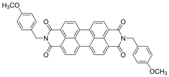 图片 2,9-双[(4-甲氧基苯基)甲基]蒽[2,1,9-def:6,5,10-d'e'f']二异喹啉-1,3,8,10(2H,9H) 泰酮，2,9-Bis[(4-methoxyphenyl)methyl]anthra[2,1,9-def:6,5,10-d′e′f′]diisoquinoline-1,3,8,10(2H,9H)tetrone；99%