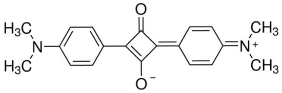 图片 二氢氧化1,3-二[4-(二甲氨基)苯基]-2,4-二羟基环丁烯二鎓二(内盐)，1,3-Bis[4-(dimethylamino)phenyl]-2,4-dihydroxycyclobutenediylium dihydroxide, bis(inner salt)；Dye content 90 %