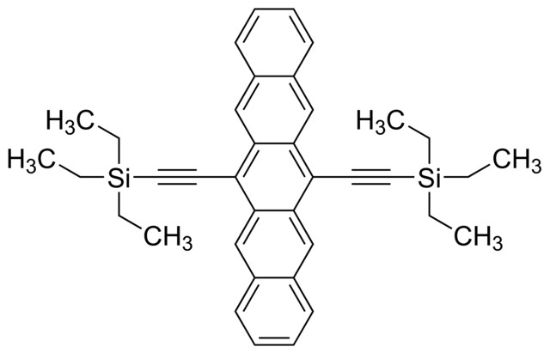 图片 6,13-双((三乙基甲硅烷基)乙炔基)并五苯，6,13-Bis((triethylsilyl)ethynyl)pentacene [TES pentacene]；≥99% (HPLC)