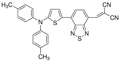 图片 2-{[7-(5-N,N-二甲苯基氨基噻吩-2-基)-2,1,3-苯并噻二唑-4-基]亚甲基}丙二腈，2-{[7-(5-N,N-Ditolylaminothiophen-2-yl)-2,1,3-benzothiadiazol-4-yl]methylene}malononitrile [DTDCTB]；99% (HPLC)