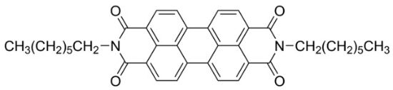 图片 2,9-双庚蒽[2,1,9-def:6,5,10-d′e′f′] 二异喹啉-1,3,8,10(2H,9H)四酮，2,9-Diheptylanthra[2,1,9-def:6,5,10-d′e′f′]diisoquinoline-1,3,8,10(2H,9H)tetrone [HepPTC, PDI-C7]；99%