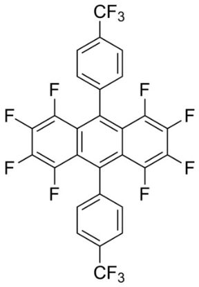 图片 1,2,3,4,5,6,7,8-八氟-9,10-双[4-(三氟甲基)苯基]蒽，1,2,3,4,5,6,7,8-Octafluoro-9,10-bis[4-(trifluoromethyl)phenyl]anthracene；97%