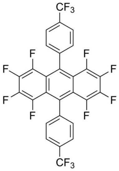 图片 1,2,3,4,5,6,7,8-八氟-9,10-双[4-(三氟甲基)苯基]蒽，1,2,3,4,5,6,7,8-Octafluoro-9,10-bis[4-(trifluoromethyl)phenyl]anthracene；97%