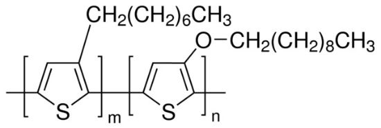 图片 聚(3-辛基噻吩-2,5-二基-co-3-癸氧基噻吩-2,5-二基)，Poly(3-octylthiophene-2,5-diyl-co-3-decyloxythiophene-2,5-diyl)；POT-co-DOT