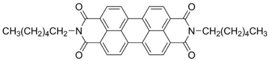 图片 2,9-二己基蒽[2,1,9-def:6,5,10-d′e′f′]二异喹啉-1,3,8,10(2H,9H)四酮，2,9-Dihexylanthra[2,1,9-def:6,5,10-d′e′f′]diisoquinoline-1,3,8,10(2H,9H)tetrone [PDI-C6]；98%