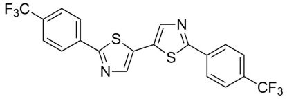 图片 2,2'-双[4-(三氟甲基)苯基]-5,5'-联噻唑，2,2′-Bis[4-(trifluoromethyl)phenyl]-5,5′-bithiazole；97%