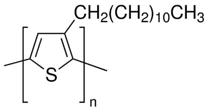 图片 聚(3-十二烷基噻吩-2,5-二基)，Poly(3-dodecylthiophene-2,5-diyl)；regioregular, average Mw ~60,000