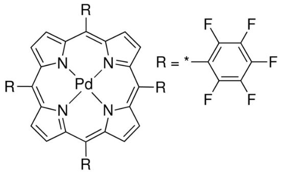 图片 5,10,15,20-四(五氟苯基)-21H,23H-卟吩钯(II)，5,10,15,20-Tetrakis(pentafluorophenyl)-21H,23H-porphine palladium(II)