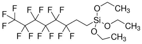 图片 1H,1H,2H,2H-全氟辛基三乙氧基硅烷，1H,1H,2H,2H-Perfluorooctyltriethoxysilane [POTS]；98%