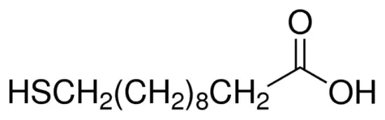 图片 11-巯基十一烷酸，11-Mercaptoundecanoic acid [MUA, MUDA]；98%