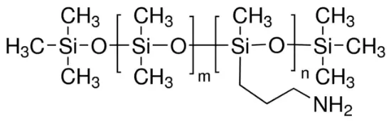 图片 聚 [二甲基硅氧烷-co-(3-氨丙基)甲基硅氧烷]，Poly[dimethylsiloxane-co-(3-aminopropyl)methylsiloxane]；eq. wt. 4,400 Amine