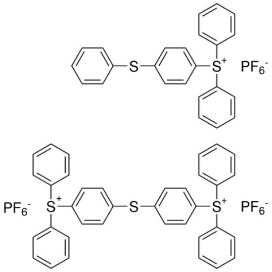 图片 混合三芳基磺酰基六氟磷酸盐，Triarylsulfonium hexafluorophosphate salts, mixed；50% in propylene carbonate