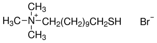 图片 (11-巯基十一烷基)-N,N,N-三甲基溴化铵，(11-Mercaptoundecyl)-N,N,N-trimethylammonium bromide [MABr]；solid