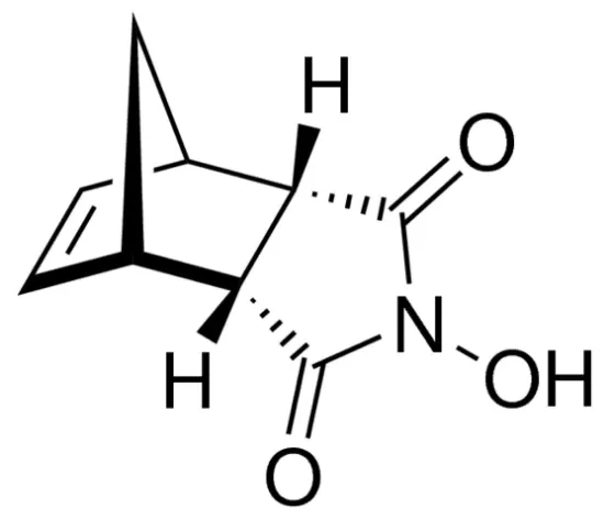 图片 N-羟基-5-降冰片烯-2,3-二甲酰亚胺，N-Hydroxy-5-norbornene-2,3-dicarboxylic acid imide [NHND, HONB]；97%