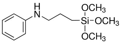 图片 N-[3-(三甲氧基甲硅基)丙基]苯胺，N-[3-(Trimethoxysilyl)propyl]aniline [TMSPA]；liquid