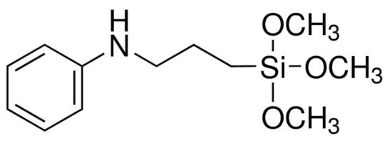 图片 N-[3-(三甲氧基甲硅基)丙基]苯胺，N-[3-(Trimethoxysilyl)propyl]aniline [TMSPA]；liquid