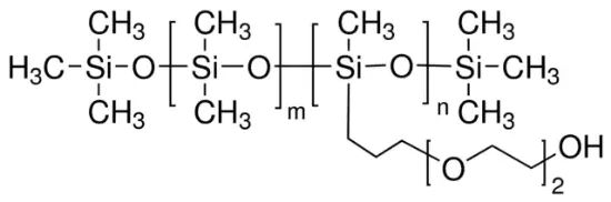 图片 聚[二甲基硅氧烷-co-[3-(2-(2-羟基乙氧基)乙氧基)丙基]甲基硅氧烷]，Poly[dimethylsiloxane-co-[3-(2-(2-hydroxyethoxy)ethoxy)propyl] methylsiloxane]；viscosity 75 cSt (lit.)