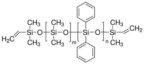 图片 聚(二甲基硅氧烷-co-二苯基硅氧烷), 二乙烯基封端，Poly(dimethylsiloxane-co-diphenylsiloxane), divinyl terminated；average Mn ~9,300