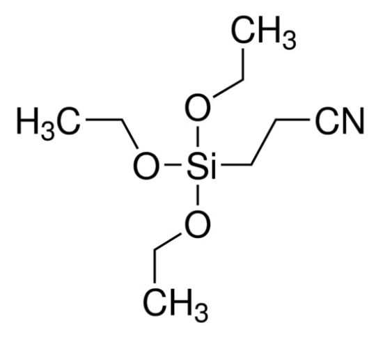 图片 2-氰基乙基三乙氧基硅烷，3-(Triethoxysilyl)propionitrile [TESPN]；97%