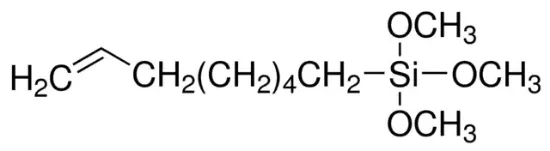 图片 7-辛烯-1-基硅烷，Trimethoxy(7-octen-1-yl)silane；technical grade, 80%