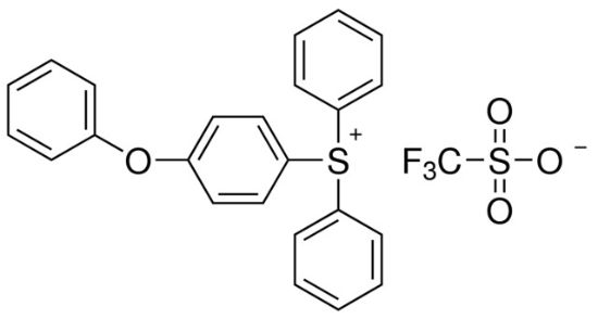 图片 (4-苯氧基苯基)二苯基锍三氟甲磺酸盐，(4-Phenoxyphenyl)diphenylsulfonium triflate