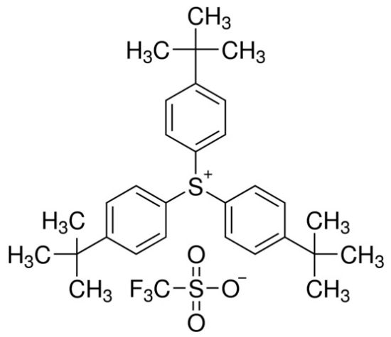 图片 三(4-叔丁基苯基)锍三氟甲磺酸盐，Tris(4-tert-butylphenyl)sulfonium triflate；electronic grade, ≥99% trace metals basis