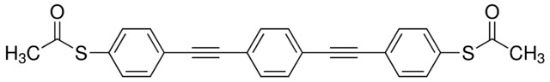 图片 S,S′-[1,4-亚苯基二(2,1-乙炔二基-4,1-亚苯基)]双(硫代乙酸酯)，S,S′-[1,4-Phenylenebis(2,1-ethynediyl-4,1-phenylene)]bis(thioacetate)；97% (HPLC)