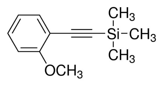 图片 2-[(三甲基甲硅烷基)乙炔基]苯甲醚，2-[(Trimethylsilyl)ethynyl]anisole；98%