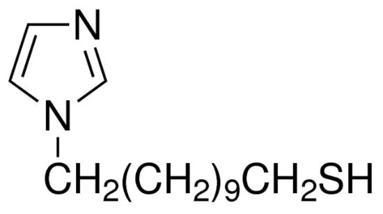 图片 1-(11-巯基十一烷基)咪唑，1-(11-Mercaptoundecyl)imidazole；96%