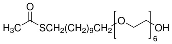 图片 六(乙二醇)单-11-(乙酰巯基)十一烷基醚，Hexa(ethylene glycol)mono-11-(acetylthio)undecyl ether；95%