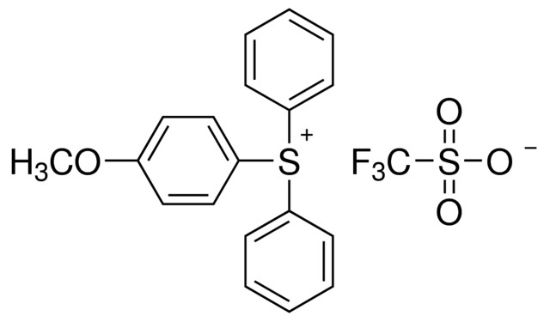 图片 (4-甲氧基苯基)二苯基锍三氟甲磺酸盐，(4-Methoxyphenyl)diphenylsulfonium triflate
