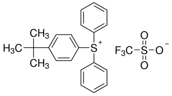 图片 (4-叔丁基苯基)二苯基锍三氟甲基磺酸酯，(4-tert-Butylphenyl)diphenylsulfonium triflate